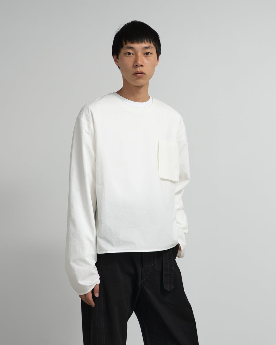LONG SLEEVE T-SHIRT CREPON