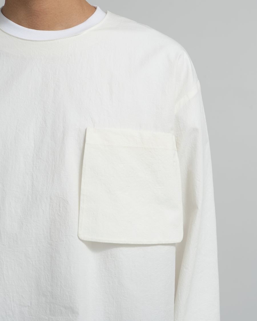 LONG SLEEVE T-SHIRT CREPON