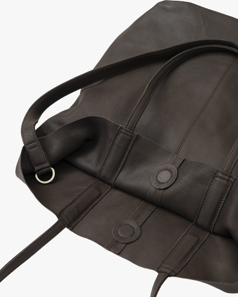 3WAY LARGE TOTE  DARK CHOCO