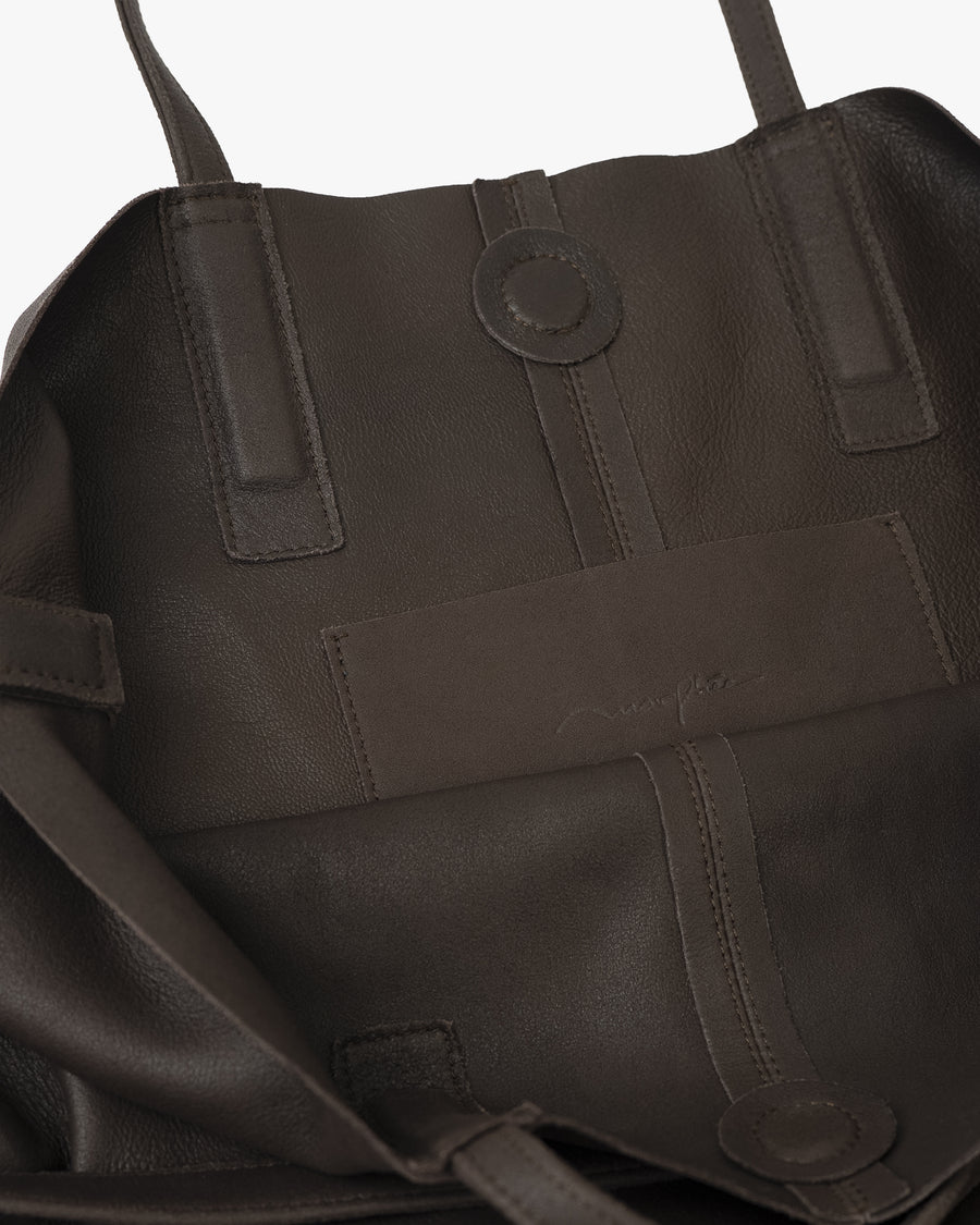 3WAY LARGE TOTE  DARK CHOCO