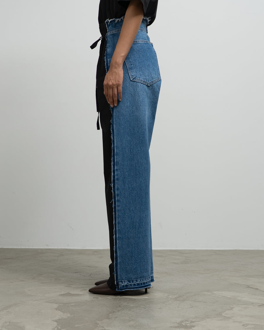 DOUBLE COTTON TWILL-DENIM JEANS
