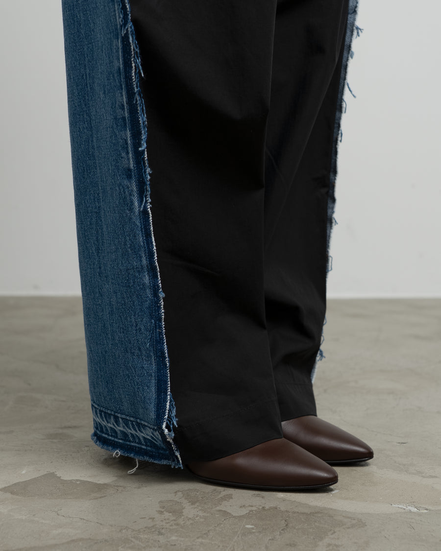 DOUBLE COTTON TWILL-DENIM JEANS