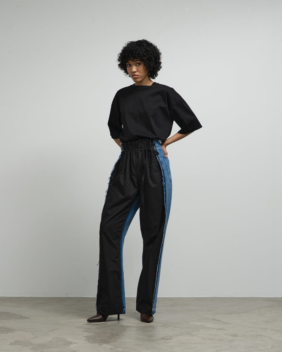 DOUBLE COTTON TWILL-DENIM JEANS