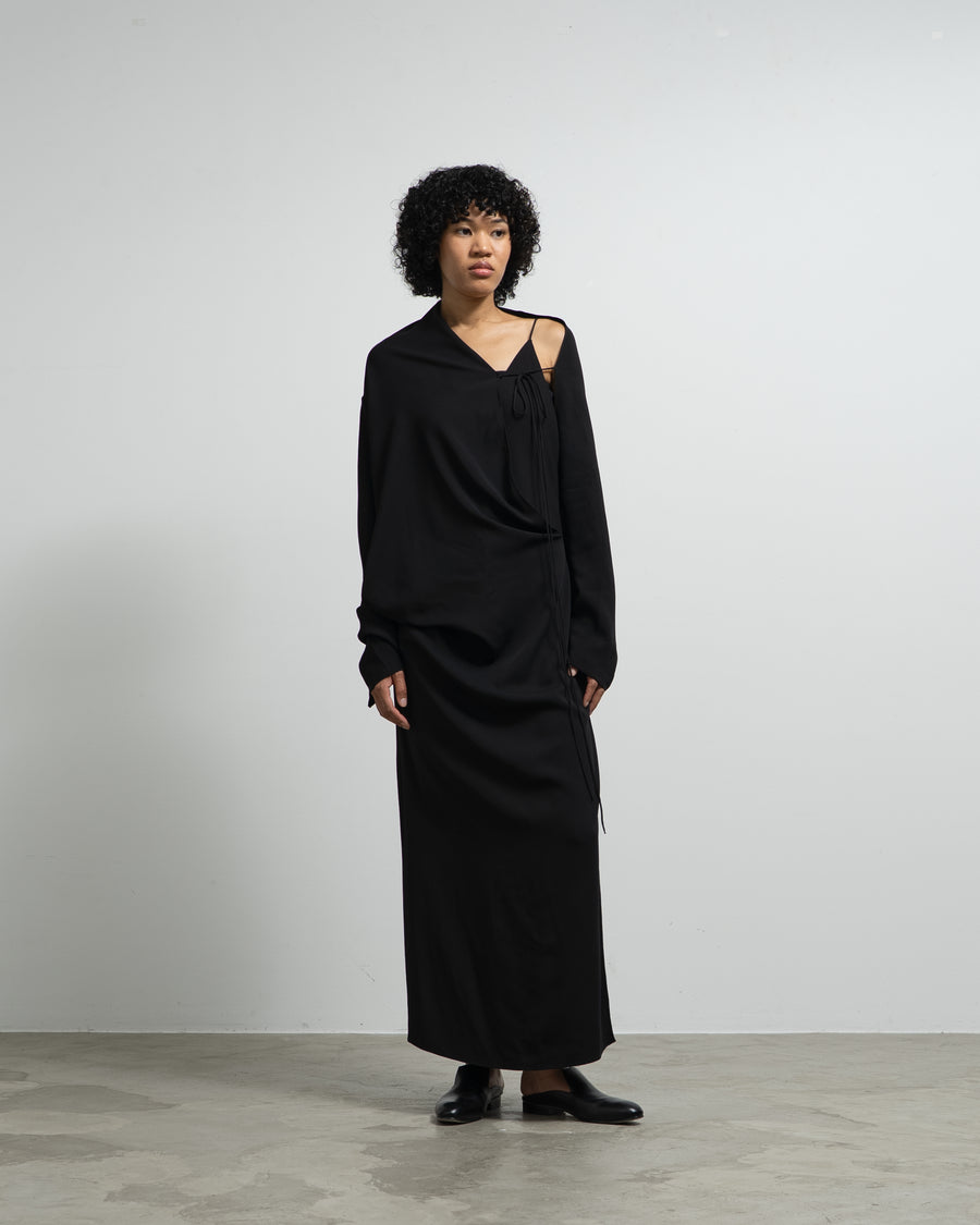 MAXI SLIP DRESS WITH SCARF DETAIL