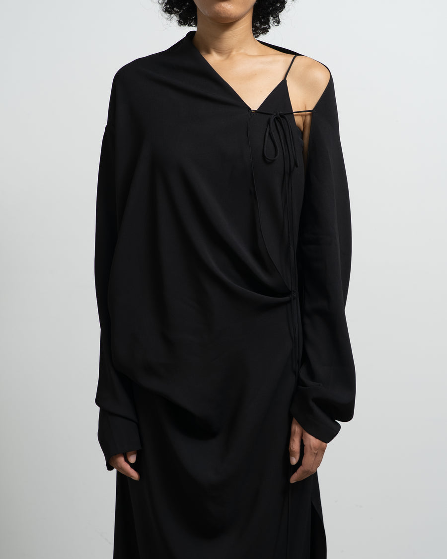 MAXI SLIP DRESS WITH SCARF DETAIL
