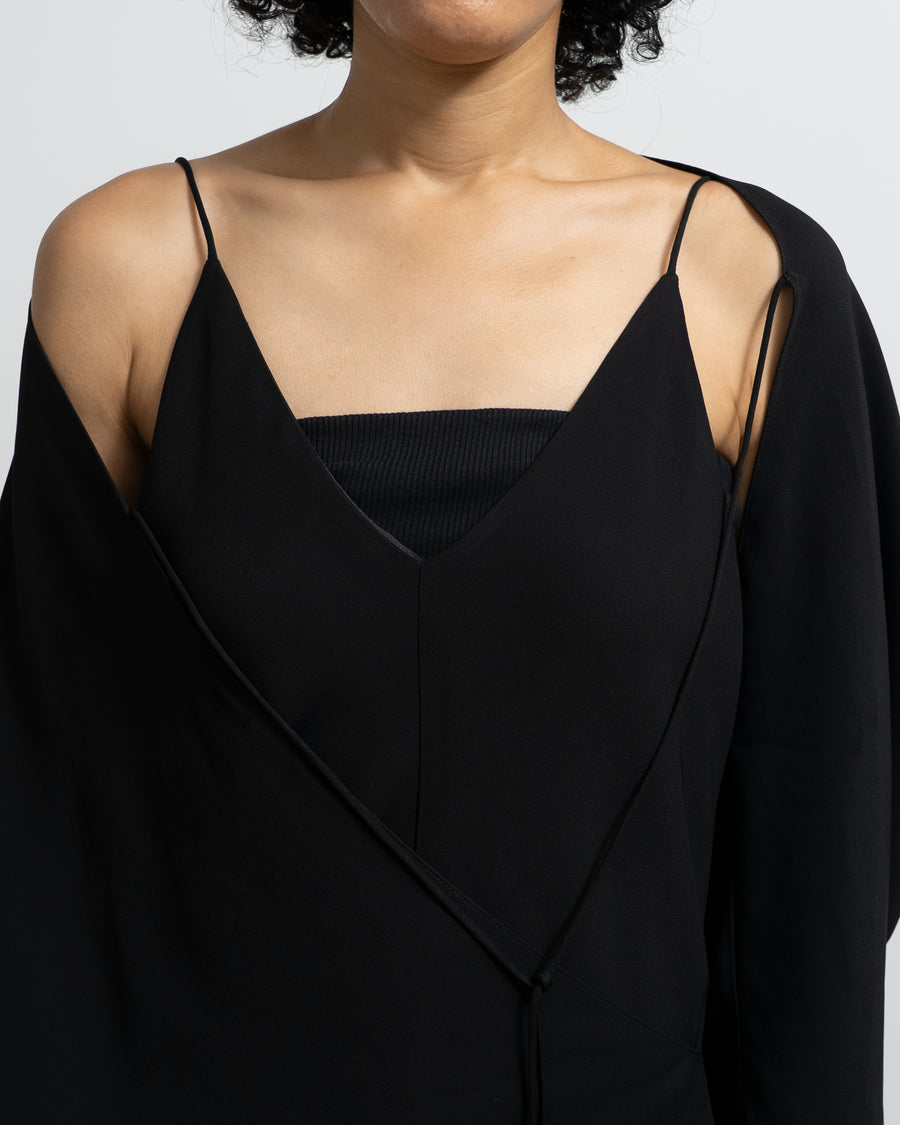 MAXI SLIP DRESS WITH SCARF DETAIL