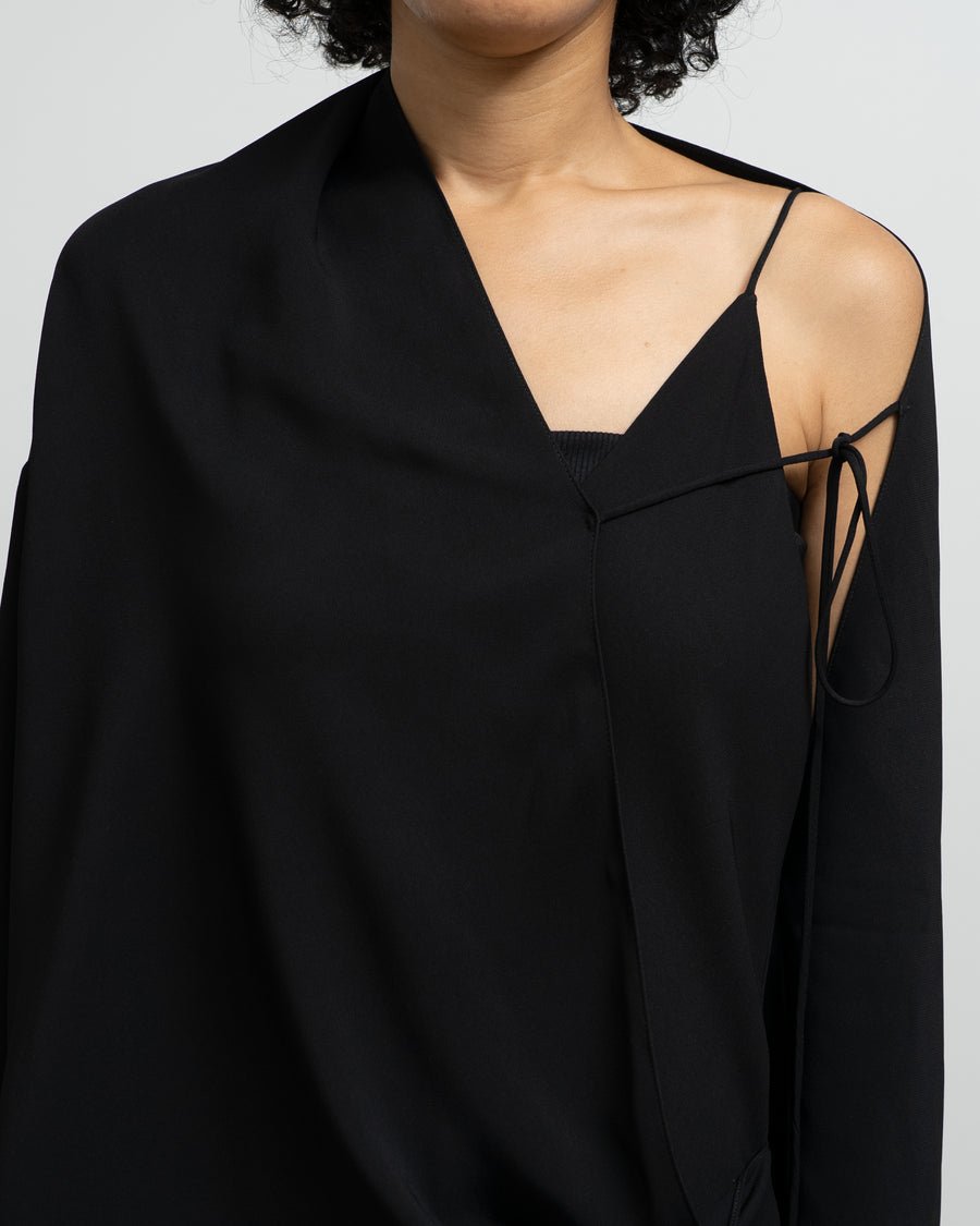 MAXI SLIP DRESS WITH SCARF DETAIL
