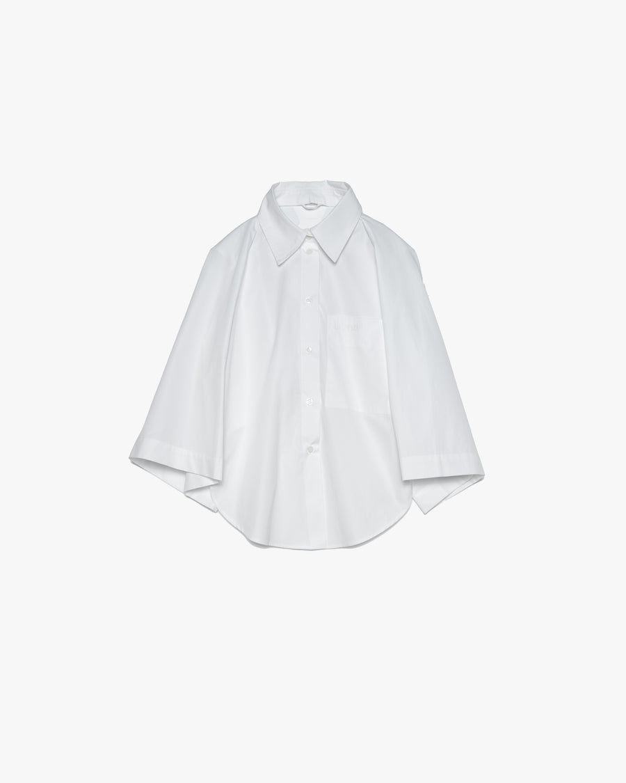 FITTED SHIRT WITH TWISTABLE SLEEVE DETAIL