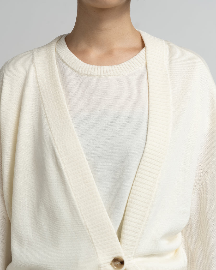 LAYERED KNIT CARDIGAN