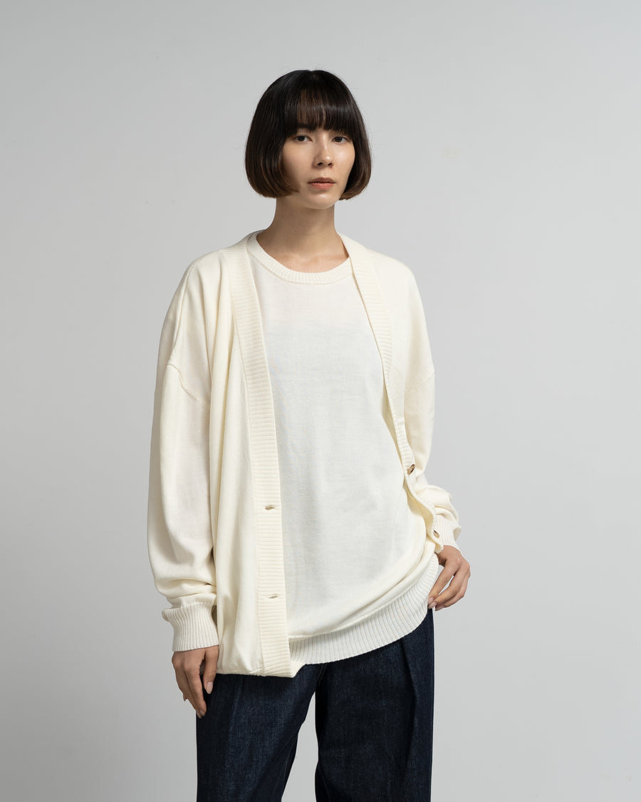 LAYERED KNIT CARDIGAN