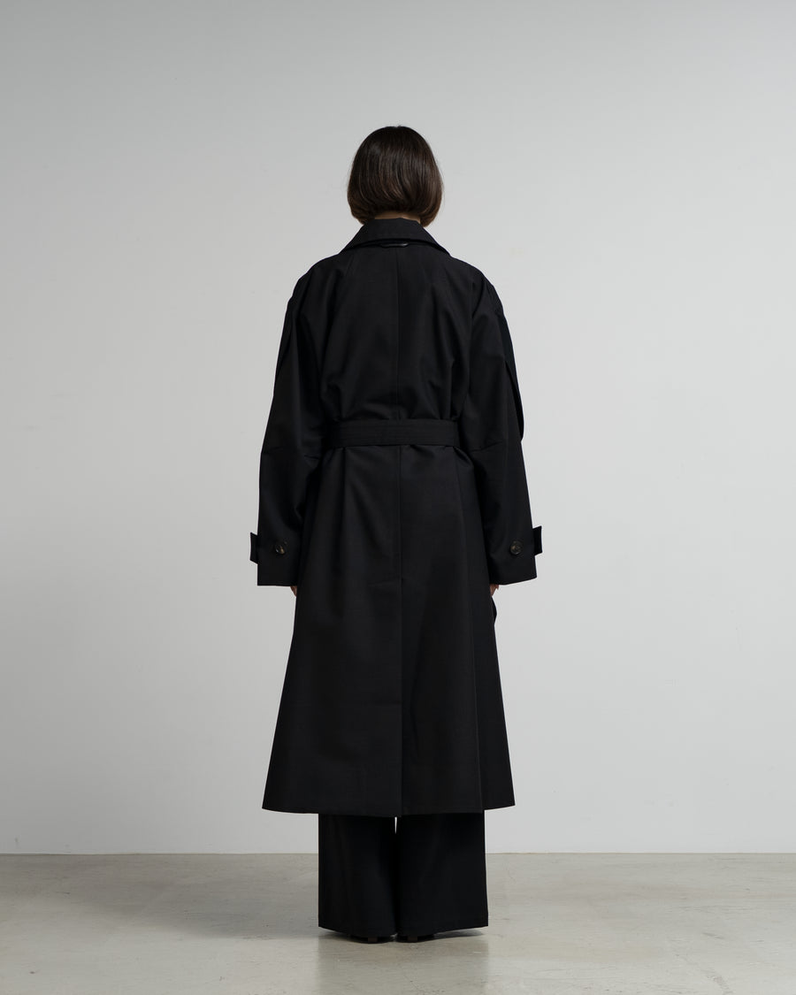 BELTED CAPED TRENCH COAT