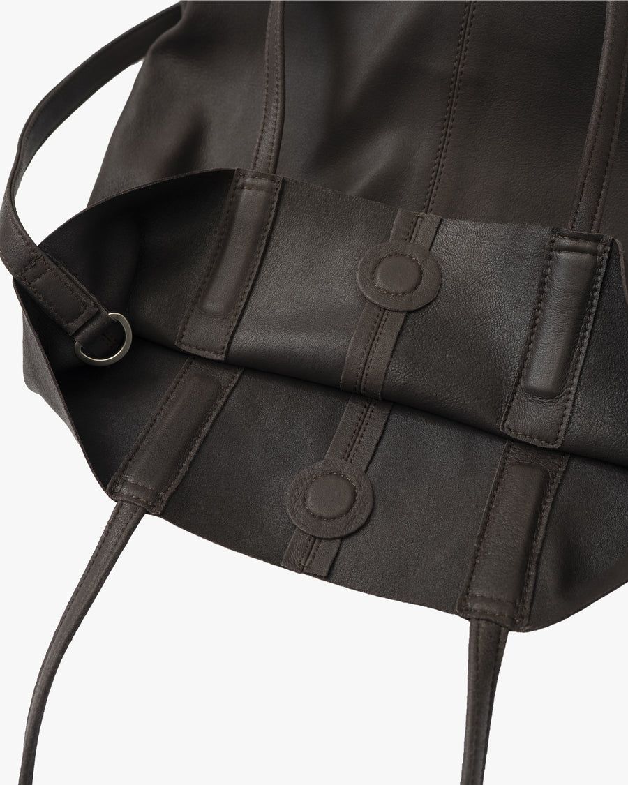 3WAY MEDIUM TOTE  DARK CHOCO (Short)