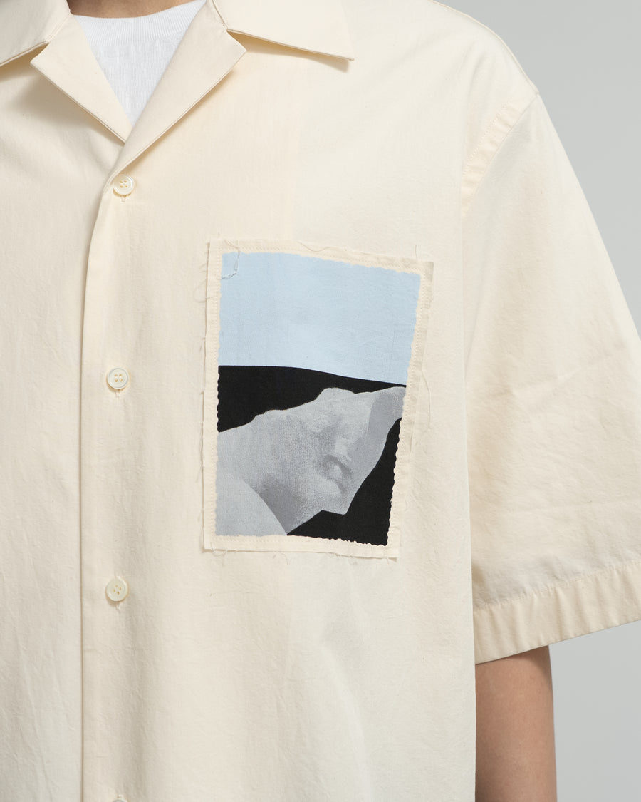 SS SHIRT WITH PLACED PRINT