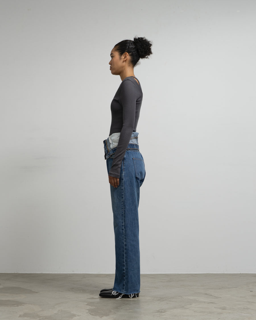 W WAIST DENIM PT - 1C