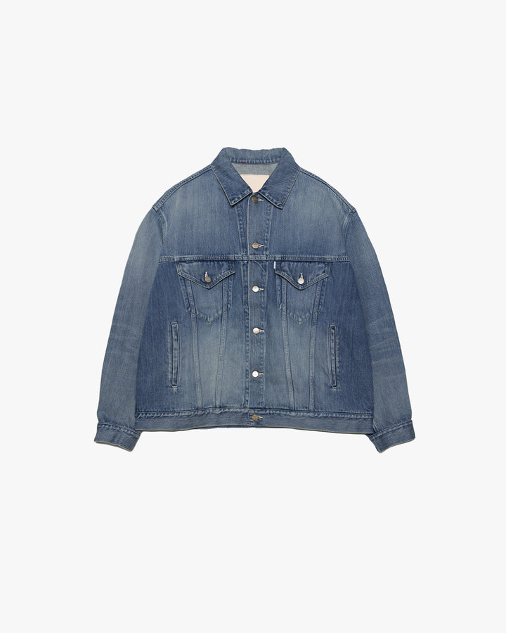 Selvage Denim Trucker Jacket -LIGHT FADE-