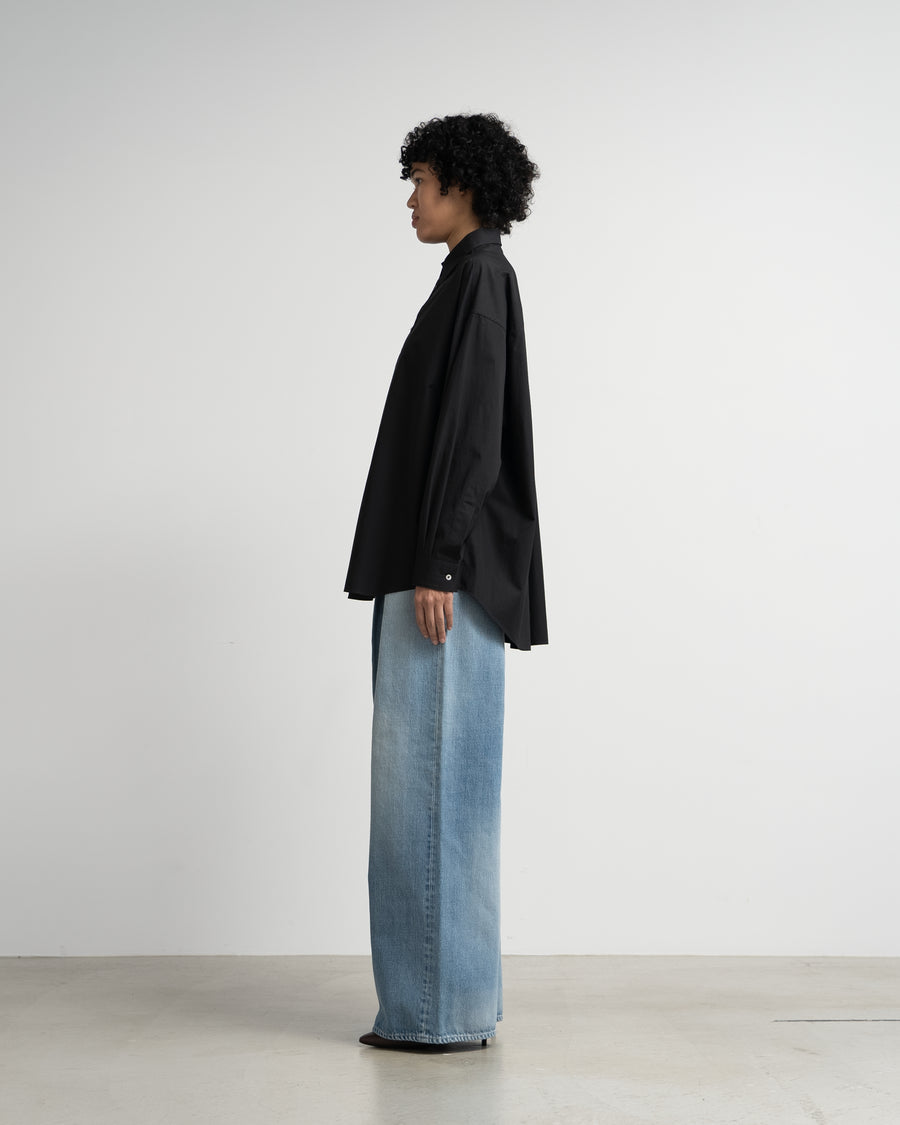 High Count Broad L/S Oversized Regular Collar Shirt