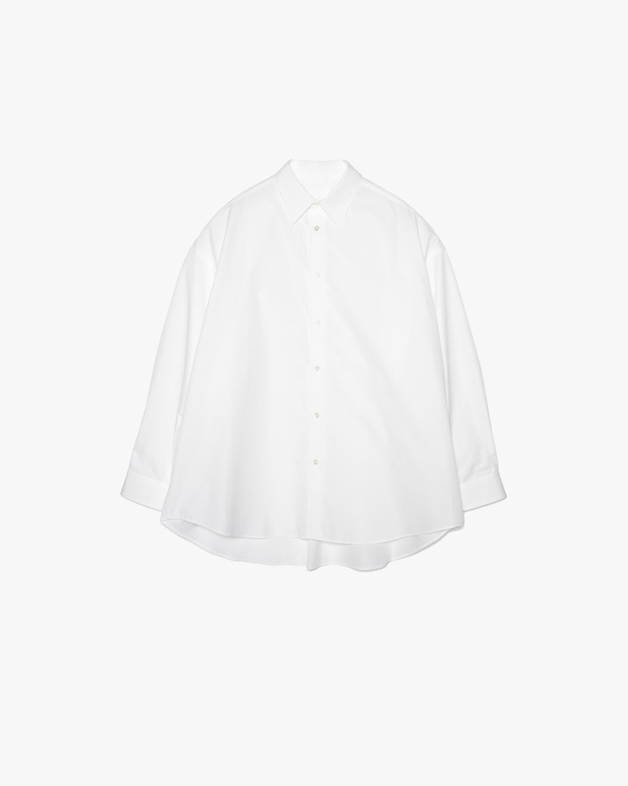 High Count Broad L/S Oversized Regular Collar Shirt