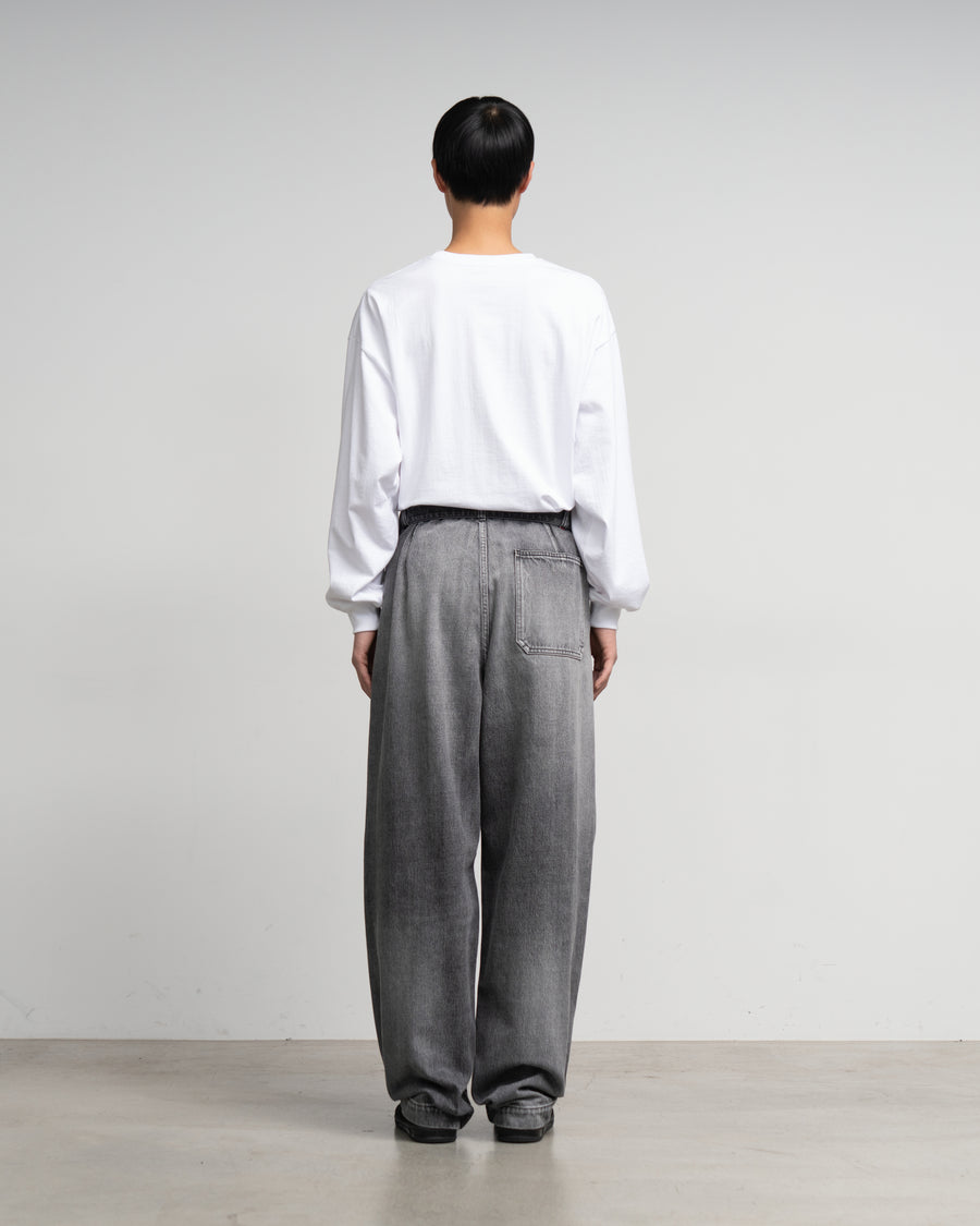 Selvage Denim Belted Pants - LIGHT FADE -