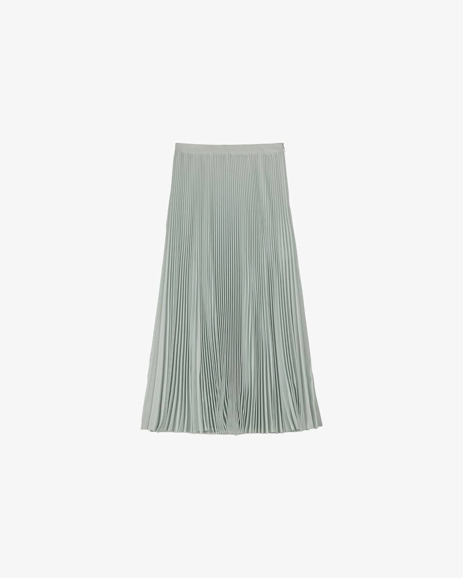 Satin Pleats Skirt