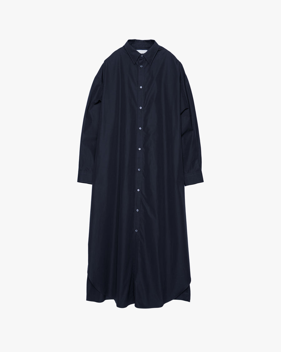 High Count Broad Oversized Regular Collar Shirt Dress