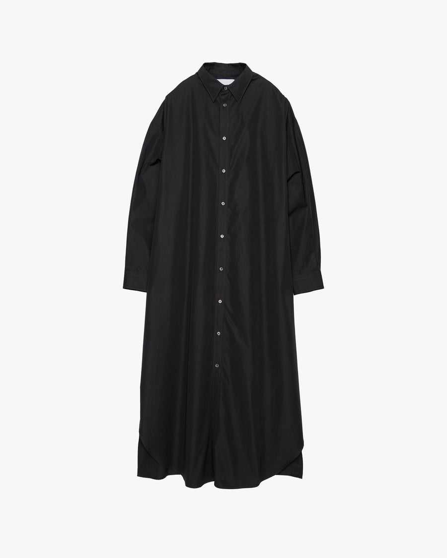 High Count Broad Oversized Regular Collar Shirt Dress