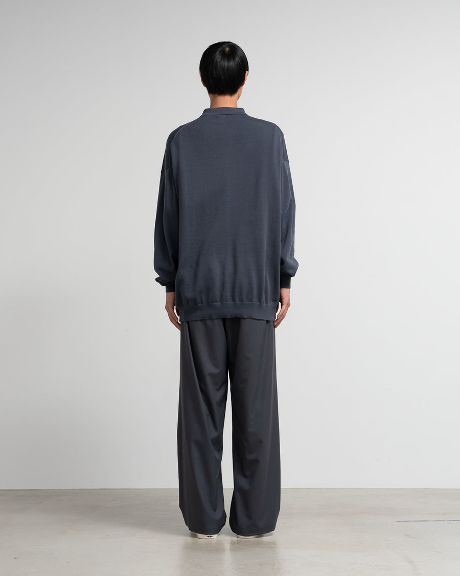 Extra Fine Wool Easy Wide Pants