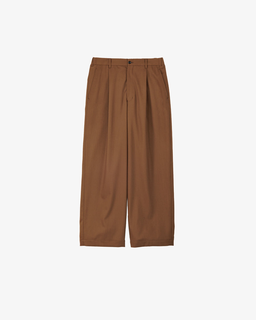 Techno Wool Nylon Wide Tapered Trousers