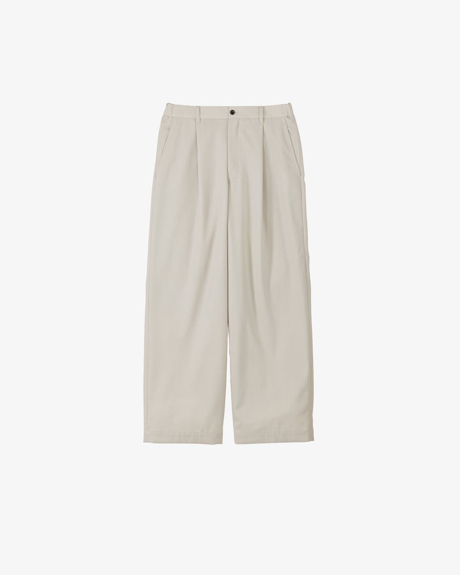 Techno Wool Nylon Wide Tapered Trousers