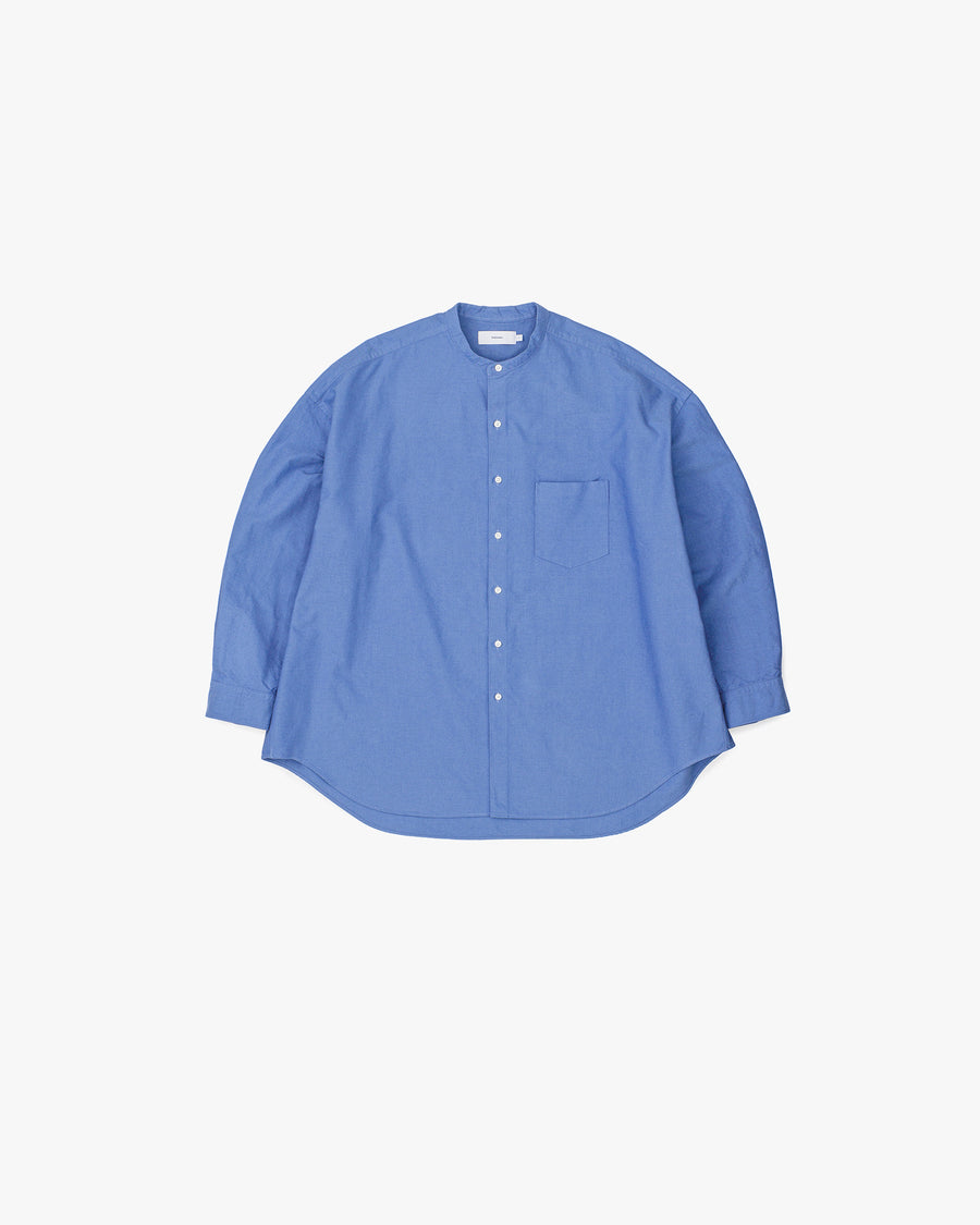 Oxford L/S Oversized Band Collar Shirt